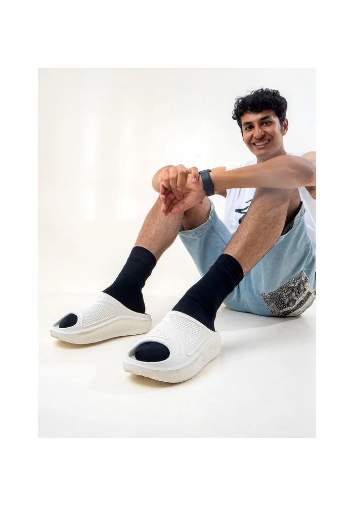 Bacca Bucci White Floats—Ultra Lightweight EVA Slides for Men | Best Price UAE